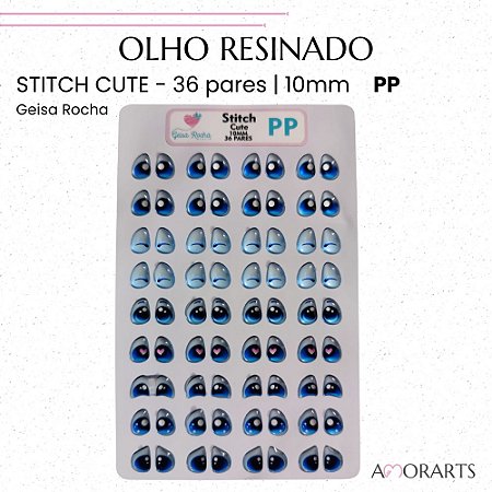 Olho Resinado GR Stitch Cute PP -- 36 Pares