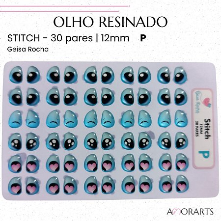 Olho resinado GR Stitch P -- 30 Pares