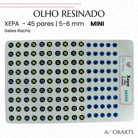 Olho Resinado GR Xepa Mini --45 Pares