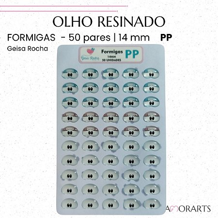 Olho resinado GR Formigas PP --50 Pares