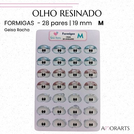 Olho resinado GR Formigas M--28 Pares