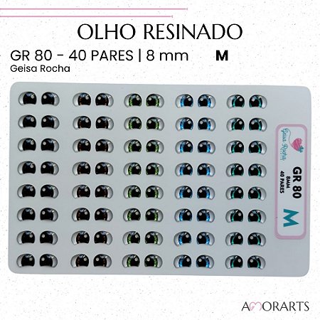 Olho resinado GR 80 M--40 pares