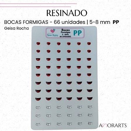 Adesivo Resinado GR Boca Formigas PP --66 Unidades