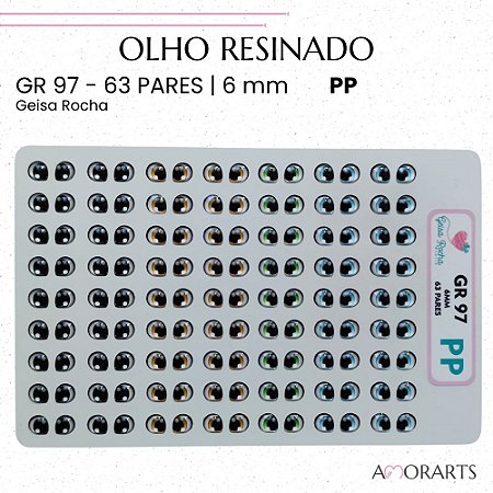 Olho resinado GR 97 PP -- 63 Pares