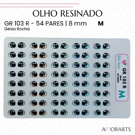 Olho resinado GR 103 M -- 40 Pares