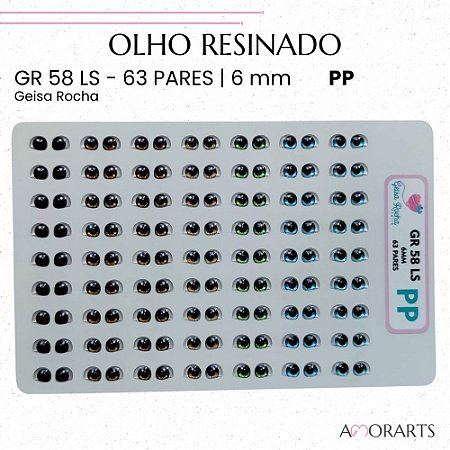 Olho resinado GR 58 LS PP-- 63 Pares