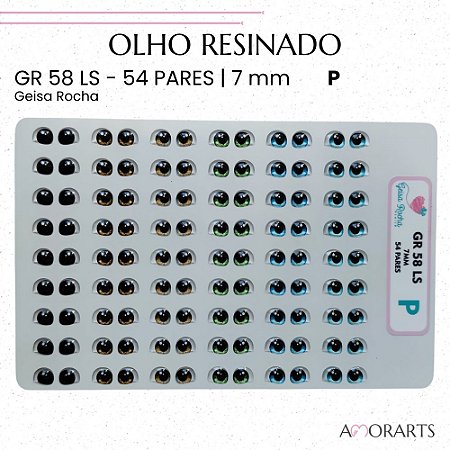 Olho resinado GR 58 LS P -- 54 Pares