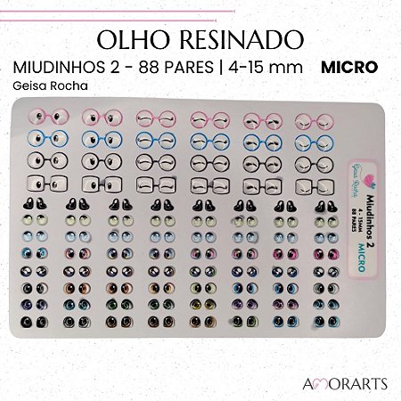 Olho resinado GR Miudinhos 2 -- 88 Pares