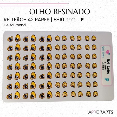 Olho resinado GR Rei Leão P-- 42 Pares