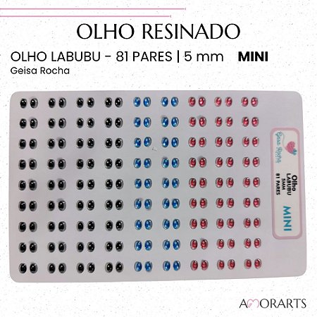 Olho resinado GR Labubu Mini --81 Pares