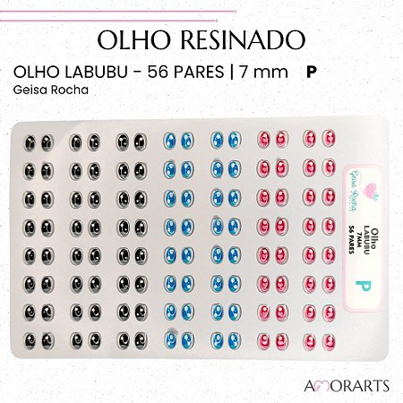 Olho resinado GR Labubu P -- 56 Pares