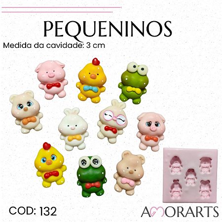 Molde de silicone Pequeninos--CÓD 132