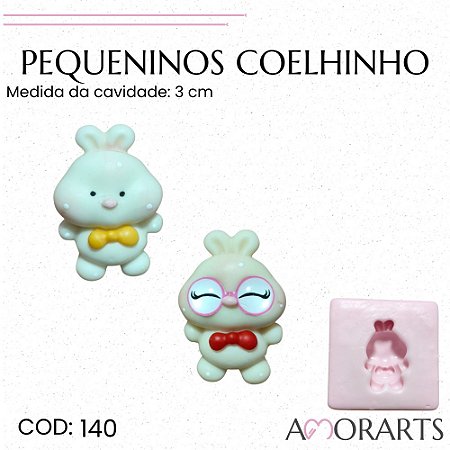 Molde de silicone Pequeninos Coelhinho--CÓD 140