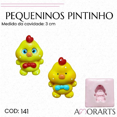 Molde de silicone Pequeninos Pintinho--CÓD 141