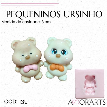 Molde de silicone Pequeninos Ursinho--CÓD 139