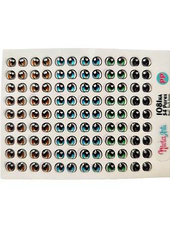 Olho resinado 1081NA PP --54 Pares