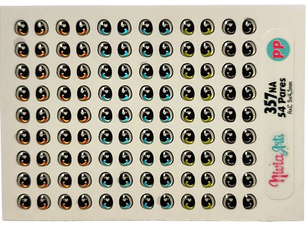 Olho resinado Nivia Art's 357NA PP --54 Pares