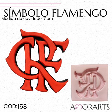 Molde de silicone Símbolo Flamengo --CÓD 158
