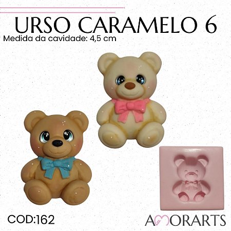 Molde de silicone Urso Caramelo 6 --CÓD 162