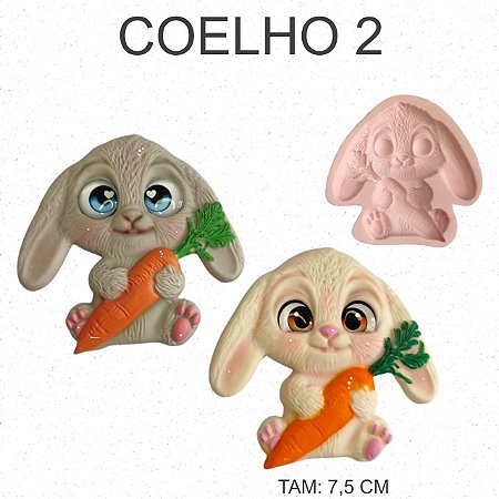 Molde de silicone Coelho 2--CÓD 176