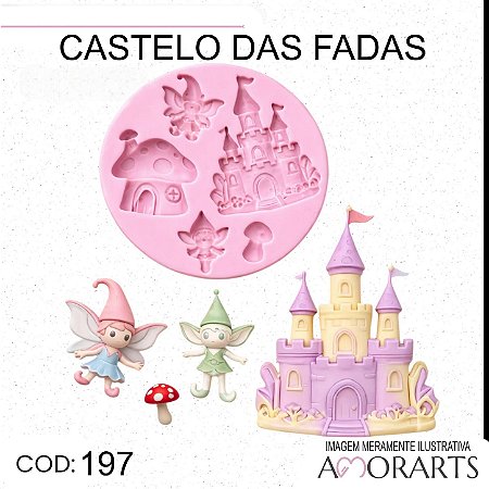 Molde de silicone Castelo das Fadas -- CÓD 197