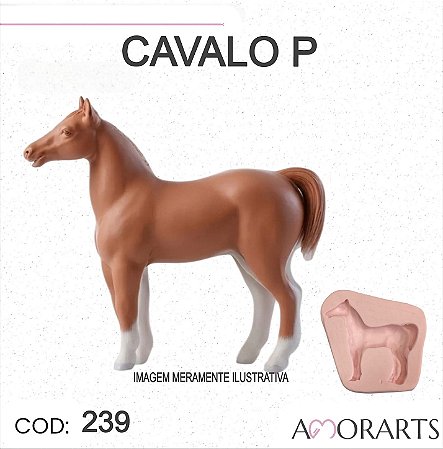 Molde de silicone Cavalo P --CÓD 239