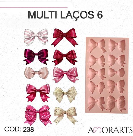 Molde de silicone Multi Laços 6 -- CÓD 238