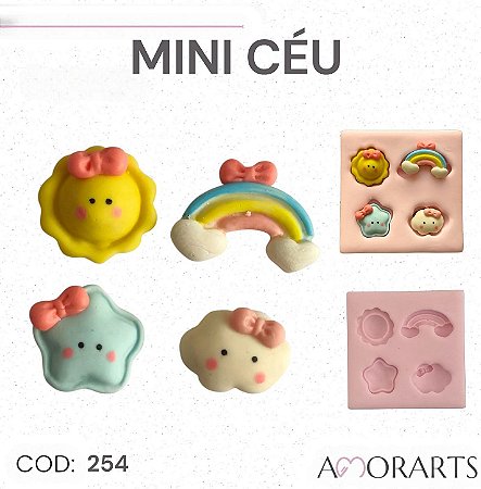 Molde de silicone Mini Céu --CÓD 254