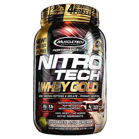 Nitro Tech 100% Whey Gold (1000g) Muscletech