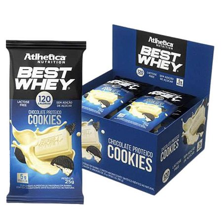 Best Whey Chocolate Proteico (display c 12un de 25G) Atlhetica Nutrition