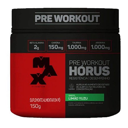 Horus - Pré Treino (150g) Max Titanium