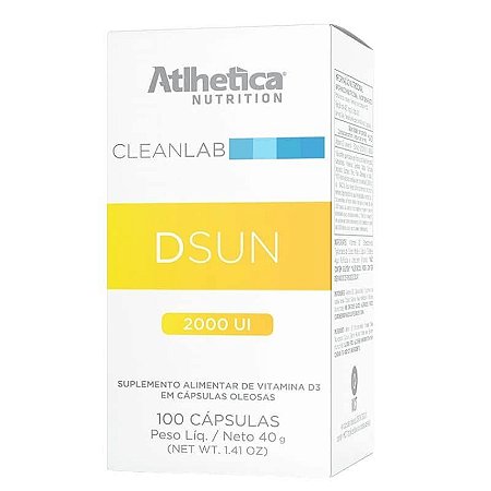 Vitamina D3 Dsun (2000UI) Atlhetica Nutrition