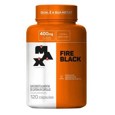 Termogênico Fire Black 400mg (120caps) Max Titanium