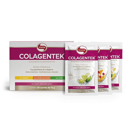 Peptidios de Colageno Hidrolizado Colagentek (30 sachês de 10g) Vitafor