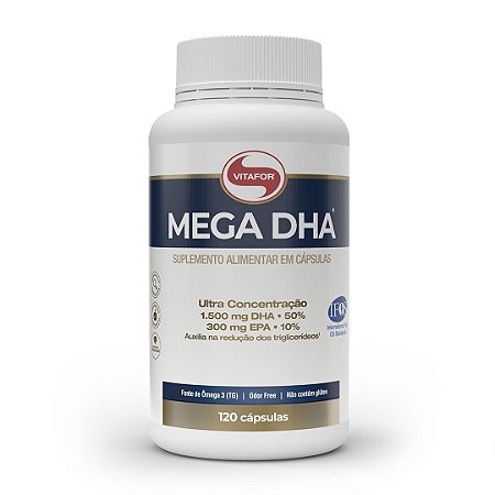 Mega DHA 1500mg + EPA 300mg (120 Caps) Vitafor