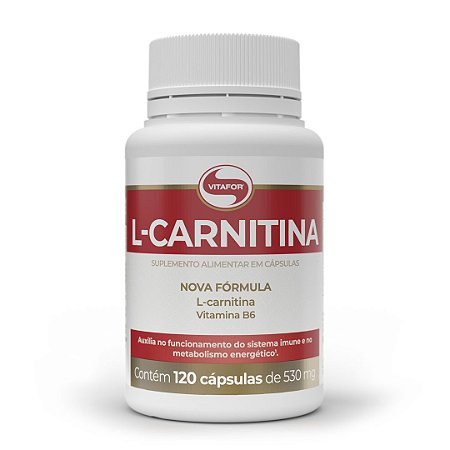 L-Carnitina c/ Vitamina B6 (120 Caps) Vitafor