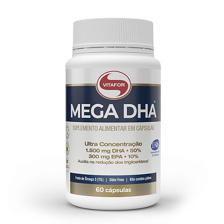 Mega DHA 1500mg + EPA 300mg (60 Caps) Vitafor