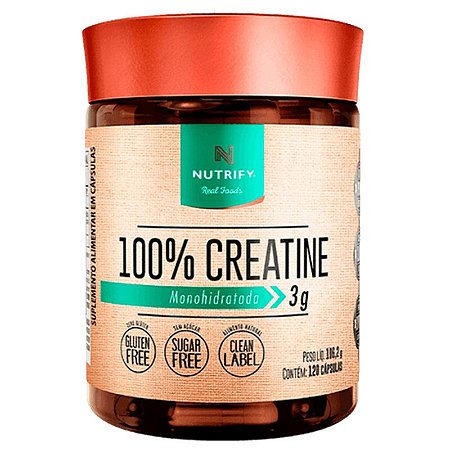 100% Creatine Monohidratada em Cápsulas (120 Caps) - Nutrify