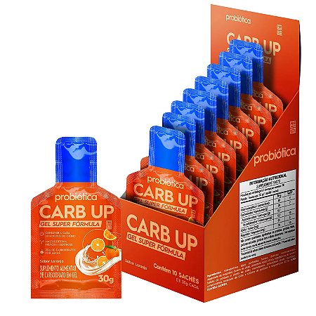 Carb Up Gel Super Fórmula (10 Sachês de 30g) Probiótica