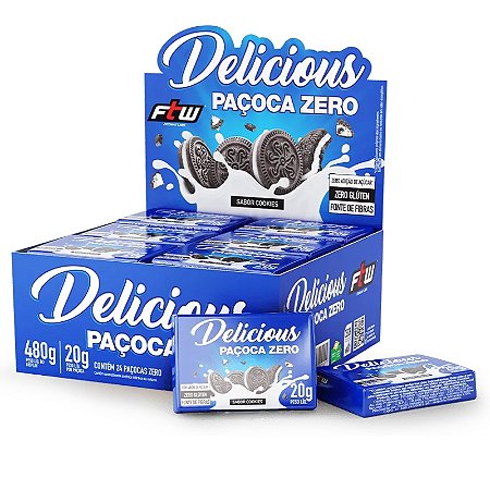 Delicious Snack Paçoca Zero (24un de 20g) FTW