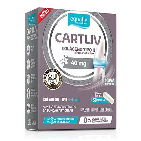 Cartliv Colágeno Tipo II Não Desnaturado (30 Caps) Equaliv