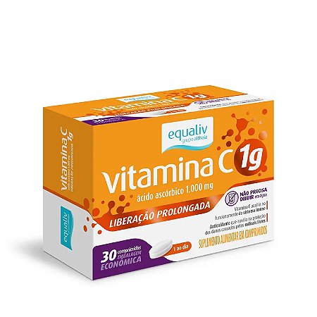 Vitamina C 1000mg  Liberação Prolongada (30 Caps) Equaliv