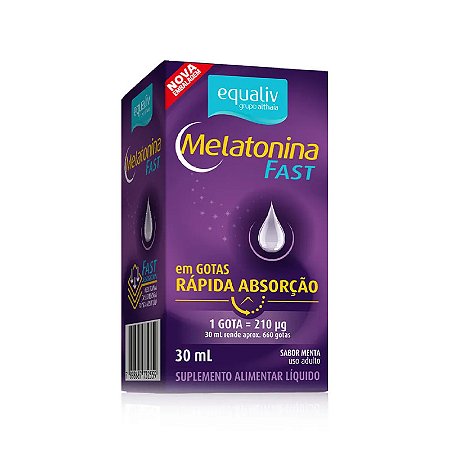 Melatonina Fast em Gotas Sublingual Rápida Absorção (30ml) Equaliv