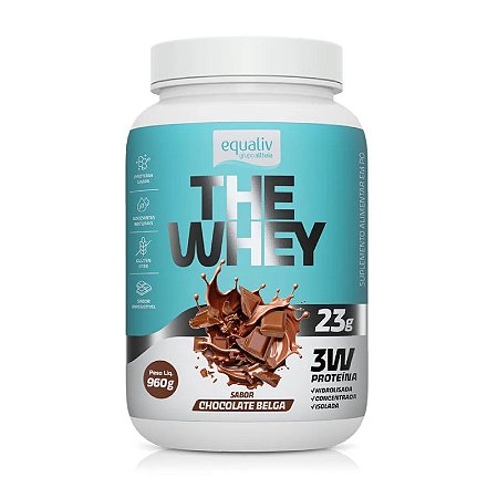 The Whey 3W Concentrado Isolado e Hidrolisado (960g) Equaliv