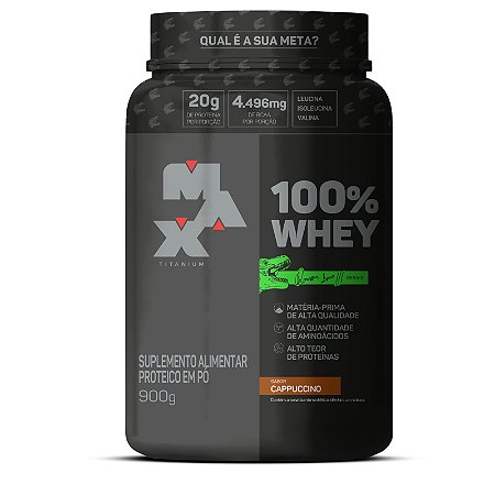 100% Whey Dino/Brandão (900g) Max Titanium