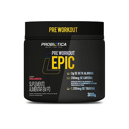 Pré-treino Epic (300g) Pre Workout Probiótica