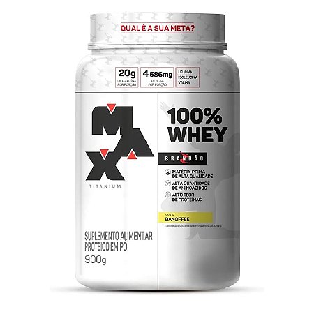 100% Whey Rafael Brandão Pote (900g) Max Titanium