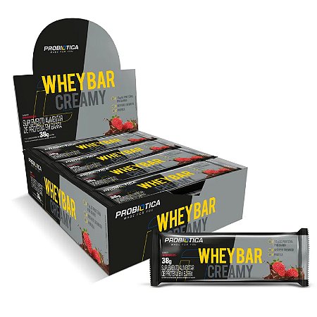 Barra De Proteína Whey Bar Creamy (Caixa c/ 12un de 38g) Probiótica