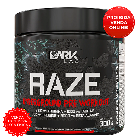 Pré-Treino Raze Underground Pre Workout (300g) Dark Lab