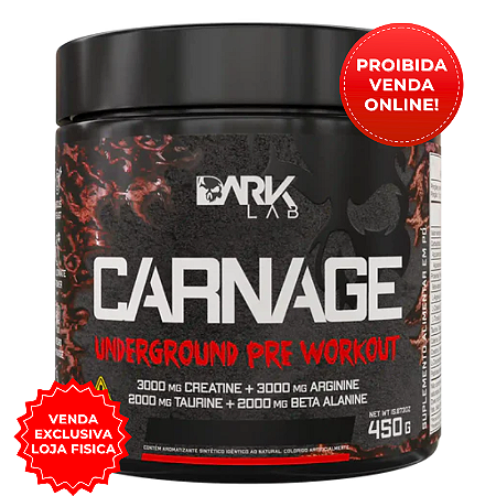 Pré-Treino Carnage Underground Pre Workout (450g) Dark Lab
